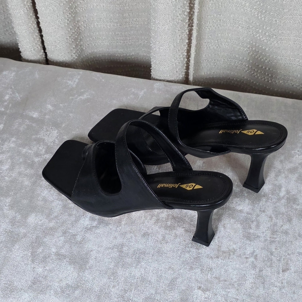Jolimall Chic Black Women's Heels - Picture 6 of 9